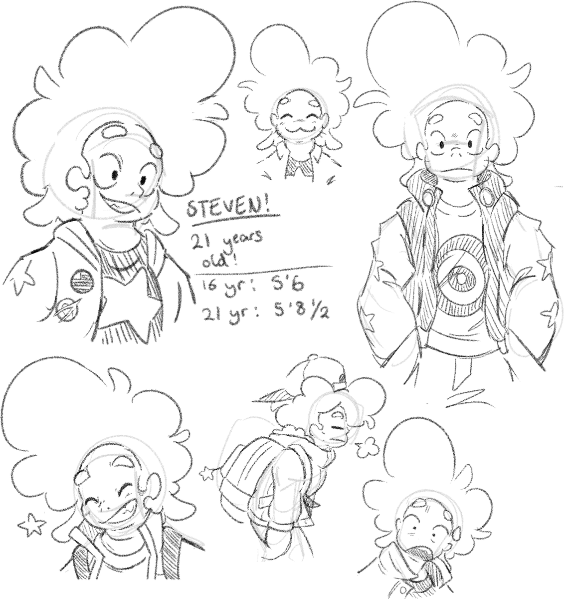 tooIooz's tweet photo. timeskip steven sketches i drew this morning!

#RenewStevenUniverse https://t.co/N0TpDRdRiI