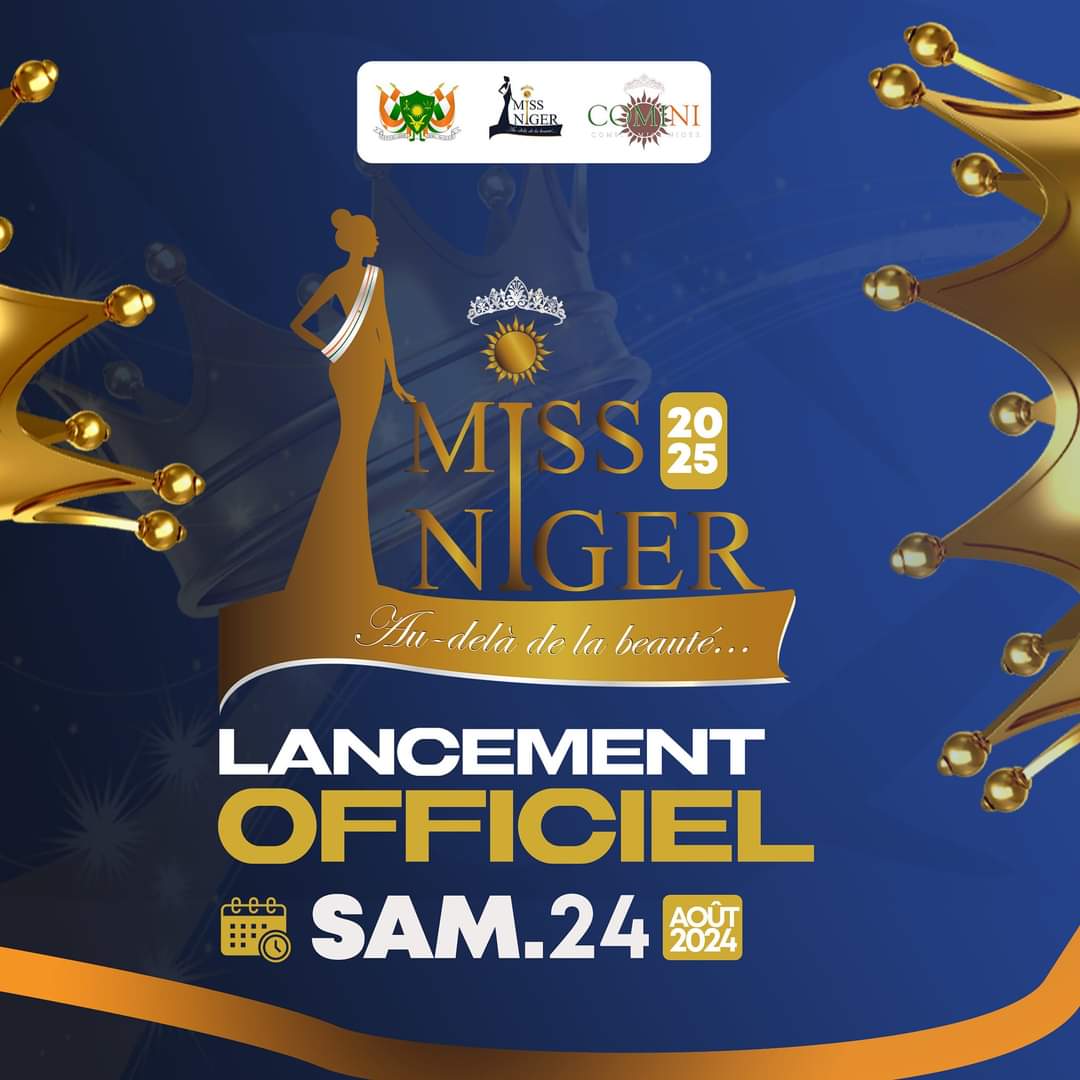 MissNiger1's tweet photo. 📢 **Lancement Officiel de Miss Niger 2025 !** 🎉

Nous avons le plaisir de vous annoncer que l'édition Miss Niger 2025 débutera officiellement ce **Samedi 24 août 2024**. 🌟

Rendez-vous sur nos plateforme 

#MissNiger2025 #Comini
#ConcoursDeBeauté #ÉléganceEtTalent #Niger https://t.co/B9Q90V5DrC