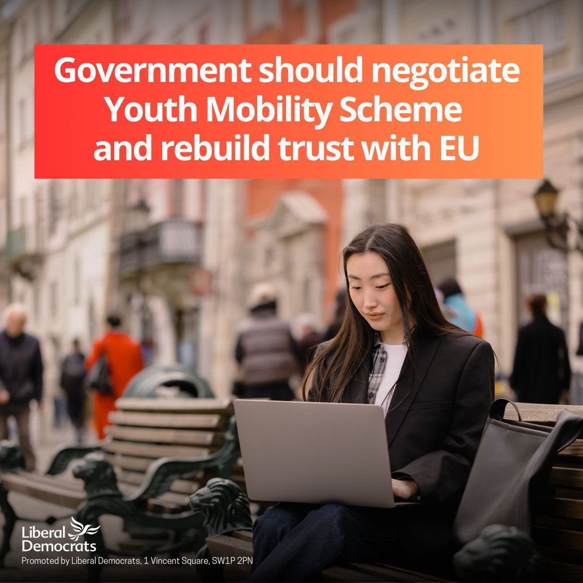 “I urge the government to negotiate a reciprocal Youth Mobility Scheme with the EU, like the one we already have with Australia, Canada and Japan.

It would be a crucial first step on the road to rebuilding trust with our European neighbours” - Layla Moran