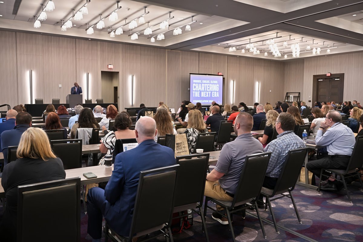 OCCScharters's tweet photo. Still buzzing from the incredible OCCS Annual Convocation! 🌟 
Over 400 school leaders and educators from OCCS-sponsored schools brought the energy, and we’re still feeling it weeks later. #OCCSConvo24 #OCCSCharters https://t.co/deKyhbSfOP