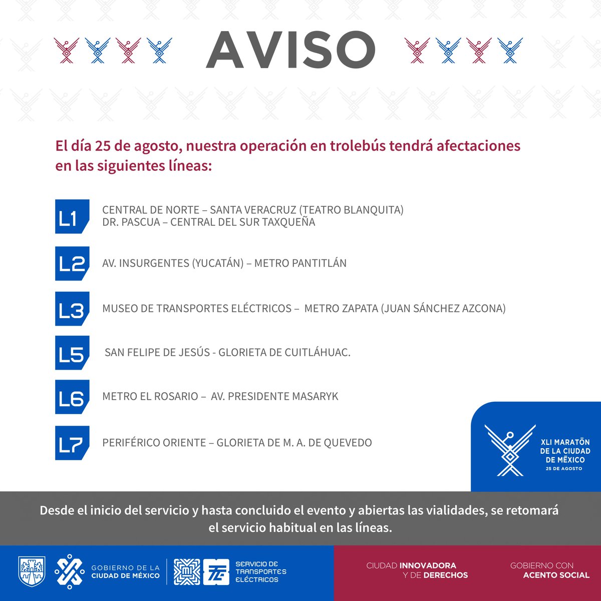 Servicio de Transportes Eléctricos CDMX tweet media