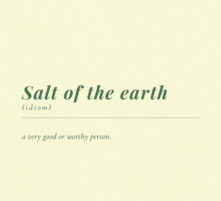 wordsporn's tweet photo. Salt of the earth https://t.co/JA5fl6FhcY