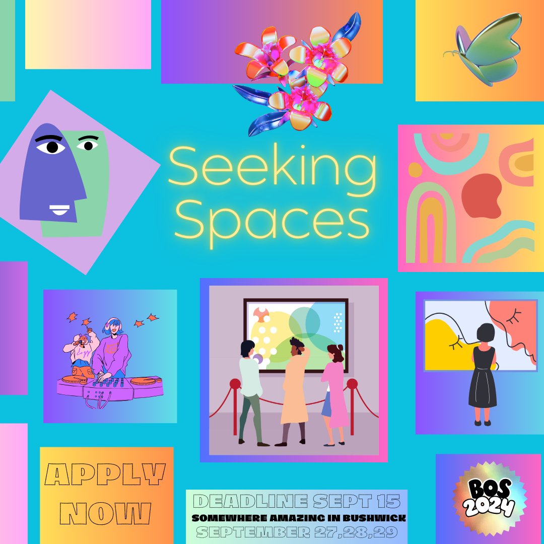 Dont have a space to register for BOS2024, sign up now to submit your work for our opening show and gallery. 
artsinbushwick.org/our-production…