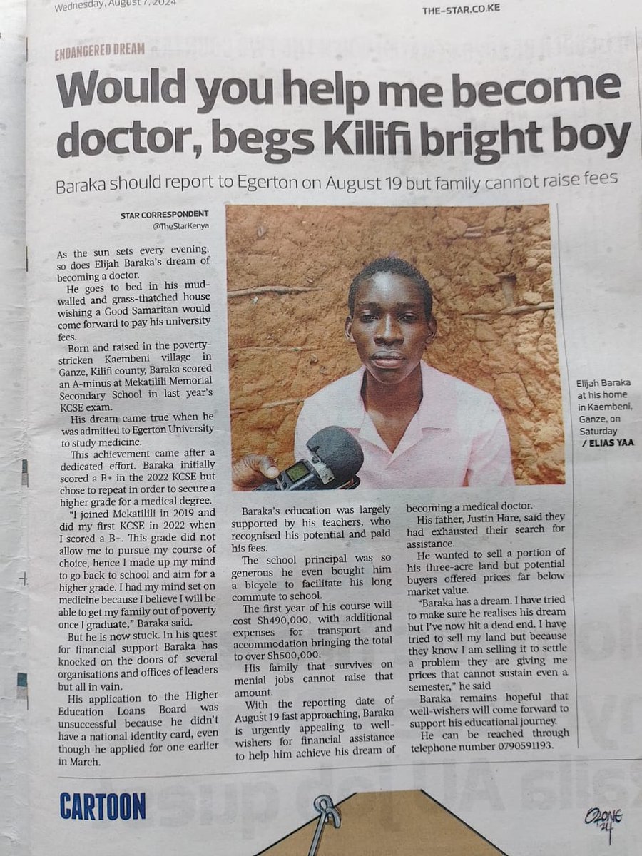 Danny_Gonah's tweet photo. This has just made my day @josphatkaingu97 has just confirmed that the young man reported to school. 👇🏿 https://t.co/daIwZNr8X2