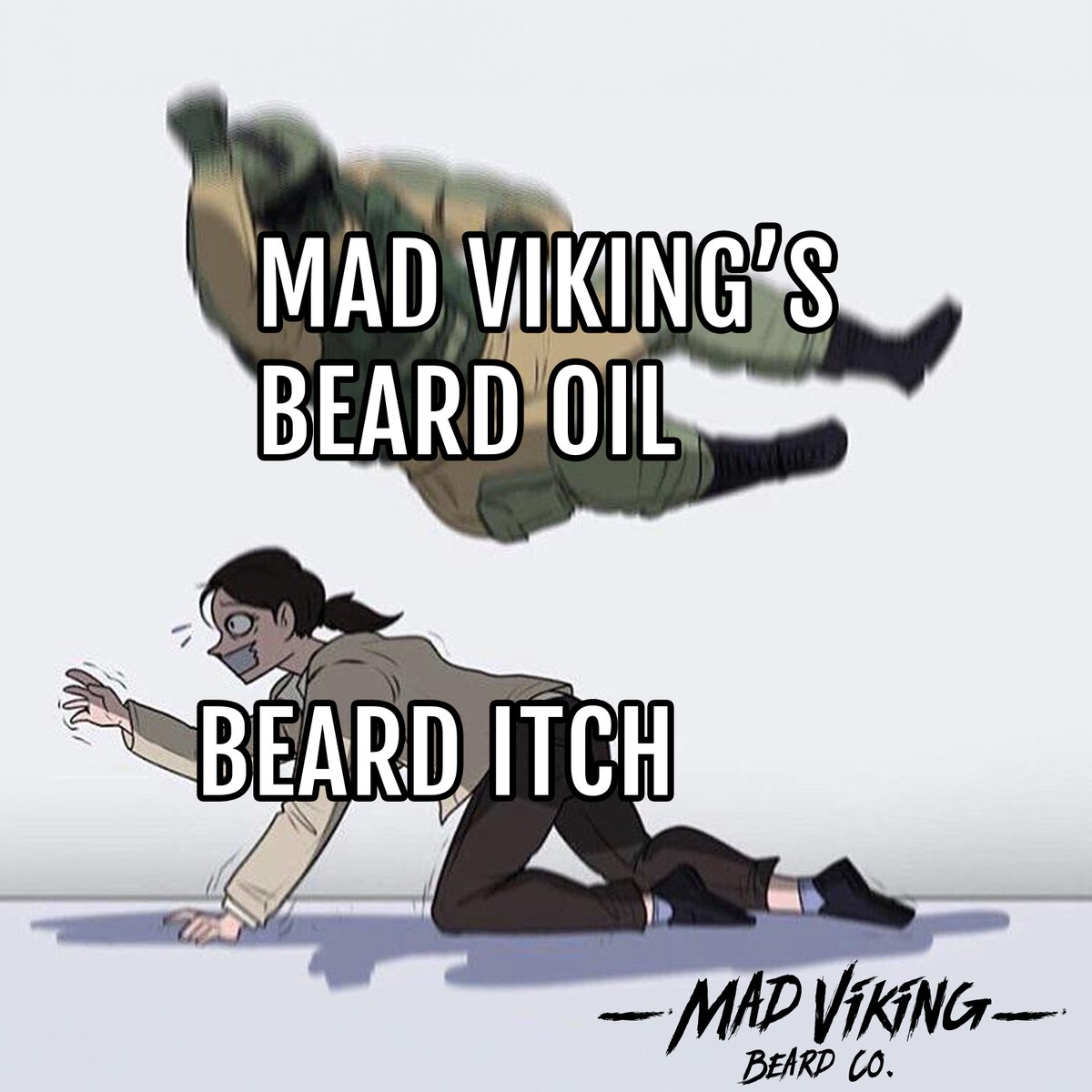 A demonstration of what our beard oil can do for your beard. 💯
