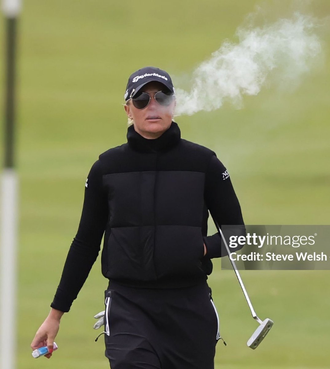 NUCLRGOLF's tweet image. 🚨👱🏻‍♀️💨 #VAPE SZN — Charley Hull is the solo leader after round 1 at the @AIGWomensOpen