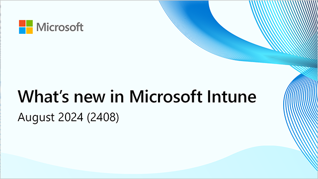 ConfigMgrDogs's tweet image. What's new in Microsoft Intune August 2024: Summer is a wonderful time in the Northeastern United States, but it’s so brief. With sunny days calling me outside, it’s a constant tension between getting just one more thing done at my PC or… bit.ly/3Micz7u #MSIntune #SCCM