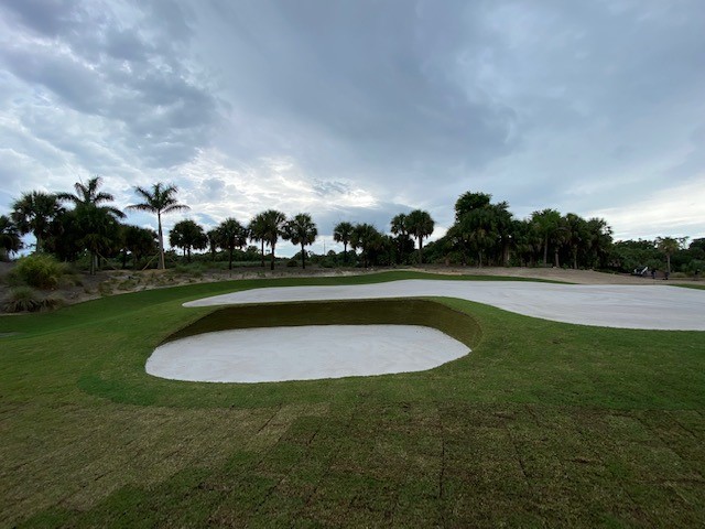 XGD_Systems's tweet photo. @TDI_Golf is @miromarlakesfl for a bunker restoration. These pics show off the Eco Bunker system. #lovethelook #sonatural #dontgointhebunker #tdi #xgd #florida #summer2024 #turflife https://t.co/o3iJwur0jN