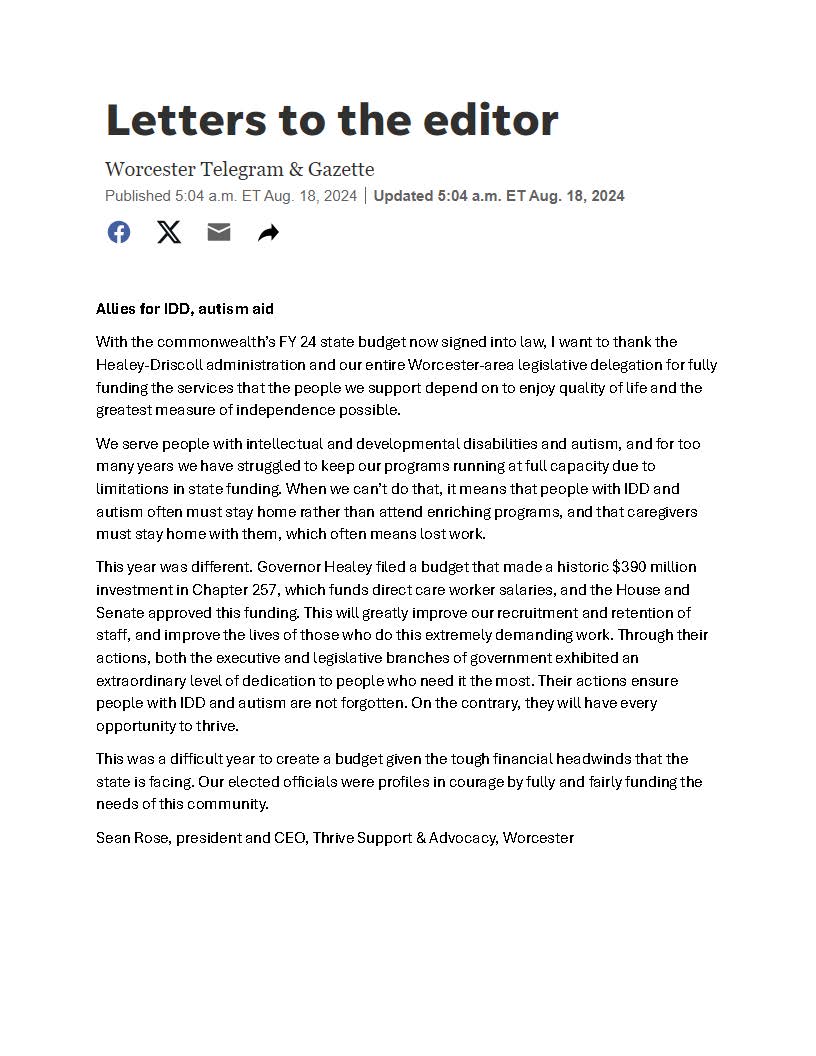 Thrive Support & Advocacy tweet media