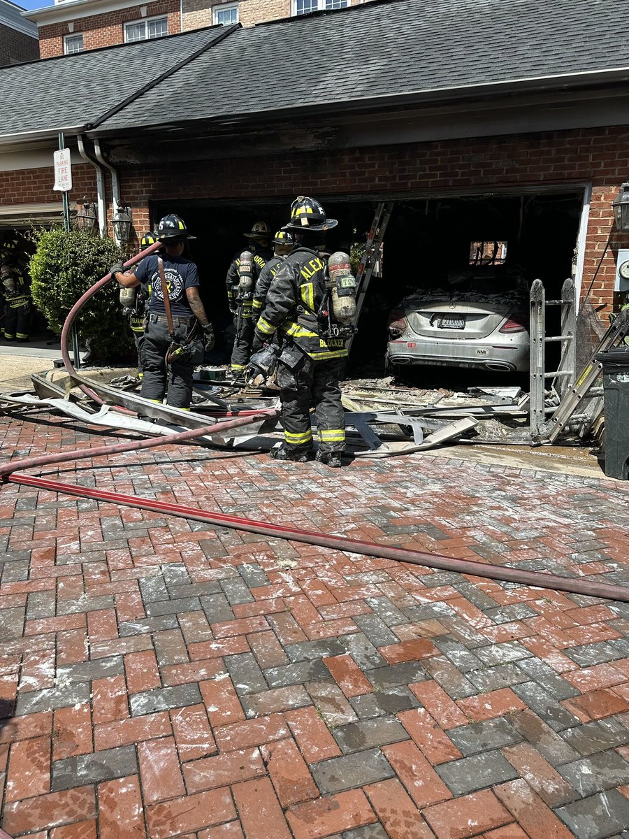 Engine 201 and Truck 205 responded first due to the 500 Block of Pendleton Street in Old Town. Companies arrived finding fire showing from a detached row of garages behind the home. Fire was quickly extinguished.