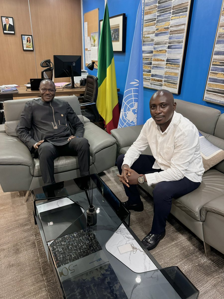 This evening I caught up with Mr Maleye Diop, the United Nations Resident Coordinator for Mali. We engaged on several thematic areas of interest in Mali, like violent extremism and transitions. We continue to explore sustainable solutions for the Sahel region.