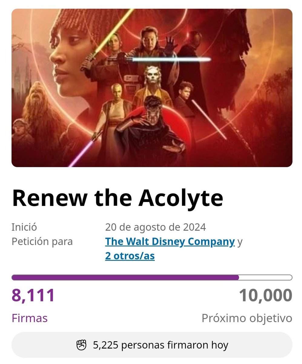 moonxsbody's tweet image. Good morning The Acolyte nation, Let's go get those 10k signatures. 🤝🏻
#RenewTheAcolyte #SaveTheAcolyte