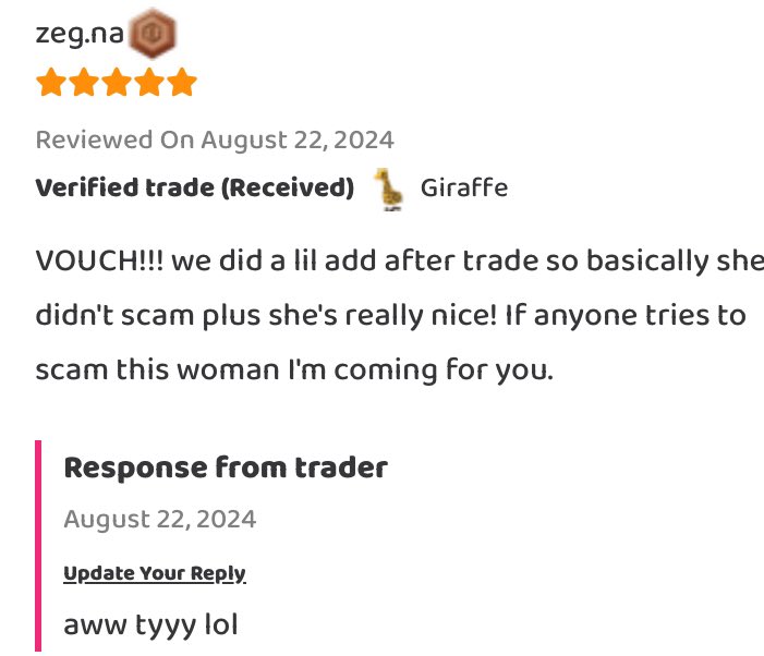 MyFrIeNd9764's tweet photo. not a twitter proof but here 
we did a two trade proof, i gave her beetles so she would feel a lil better about it and then we carried on w the rest of the trade she gave the beetles back at the end w the other pets. https://t.co/AkXvBHjaQo