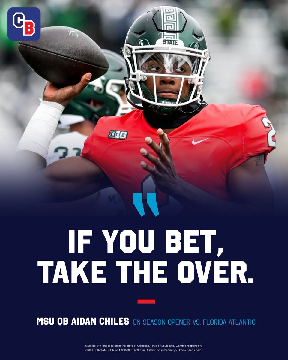 The total for Michigan State/Florida Atlantic is currently 45.5 points 👀