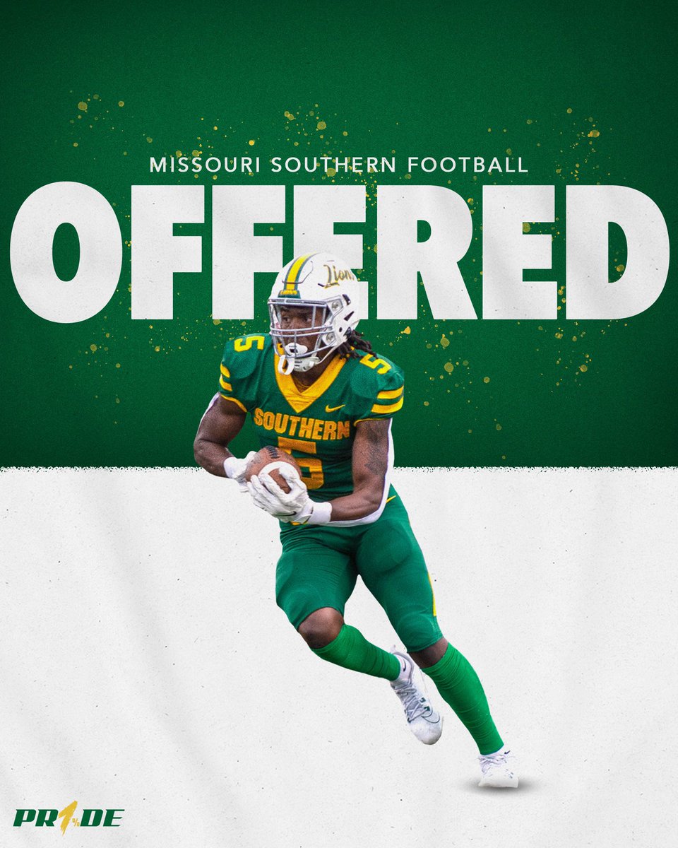 Blessed to receive my first offer from Missouri Southern State University!! <a href="/JerodAlton/">Jerod Alton</a> @TJenkins_Moso <a href="/Jerrystan08/">Jerry Stanfield</a> <a href="/CoachAdamCruz1/">Coach Adam Cruz</a> <a href="/SLUHfootball/">SLUH Football</a> <a href="/Excel360Footba1/">Excel360FootballTraining</a>