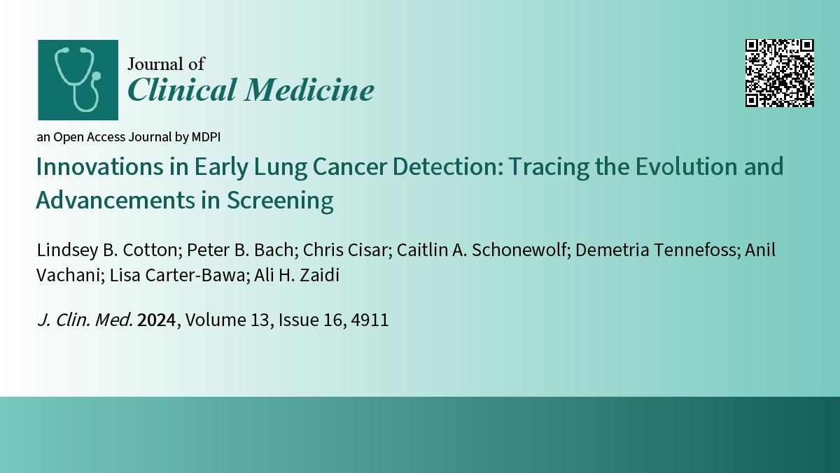 DELFIDiagnostic's tweet photo. Breaking news! #DELFI's Director of Medical Affairs Dr. Lindsey Cotton and colleagues published an article in the @JCM_MDPI on the evolving landscape of #lungcancer screening including advancements in cancer research and clinically available breakthroughs in blood-based testing aimed to improve screening and early detection. Read it here: https://t.co/hKZ4xNVVIp