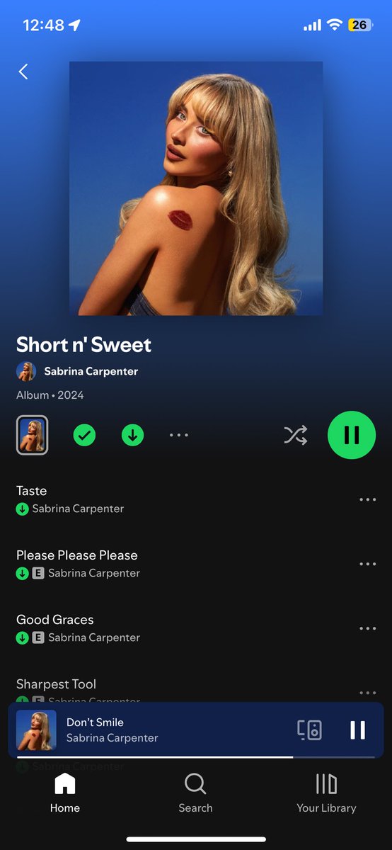 mountsabrina's tweet photo. NO SKIPS OH MY GOD THANK YOU FOR THE BEST BDAY PRESENT EVER @SabrinaAnnLynn #ShortNSweet https://t.co/RBSdNgHBRo