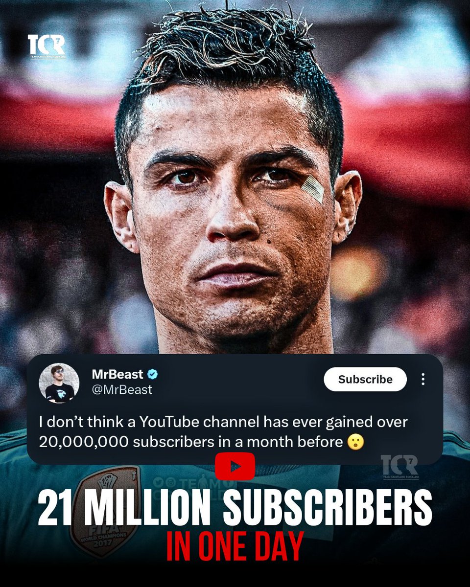 TeamCRonaldo's tweet photo. O̶N̶E̶ M̶O̶N̶T̶H̶.  𝐎𝐍𝐄 𝐃𝐀𝐘.

Cristiano Ronaldo changed the game. 😳 https://t.co/lEdwZS8hHF