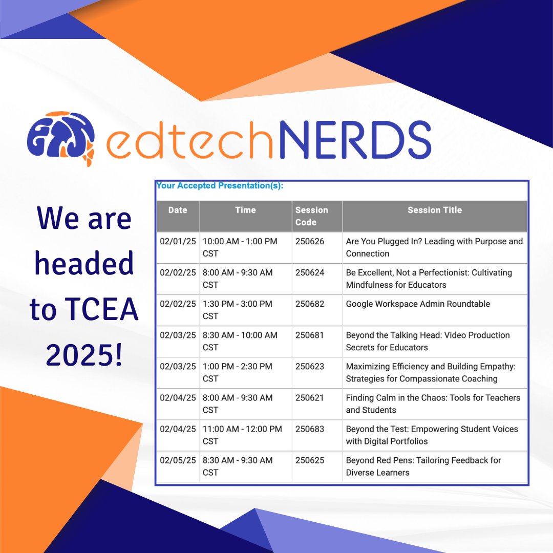 #edtechnerds are headed to <a href="/TCEA/">TCEA</a> in February!  

We're honored and thrilled to be part of such an incredible community.  See you in Austin!