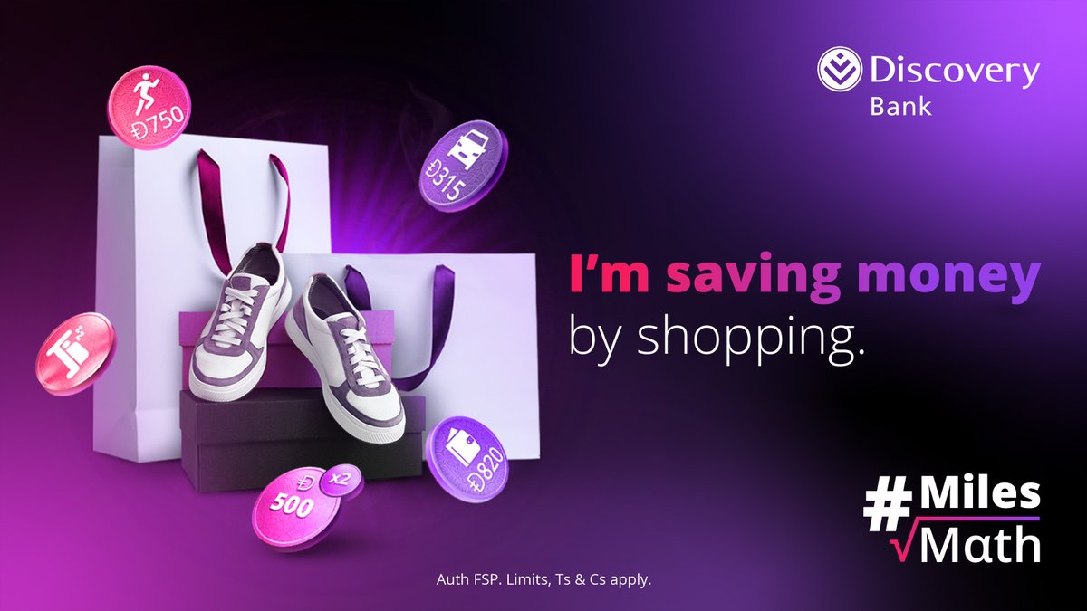 Discovery_SA's tweet photo. Bought new clothes, earned Điscovery Miles. Used them to get 30% off more clothes on Miles Đ-Day. So, technically, I’m saving money by shopping. 👗💃 #MilesMath
Tell us why shopping using Điscovery Miles is the ultimate hack using #DiscoveryBestBank to stand to win 1,000 Điscovery Miles!