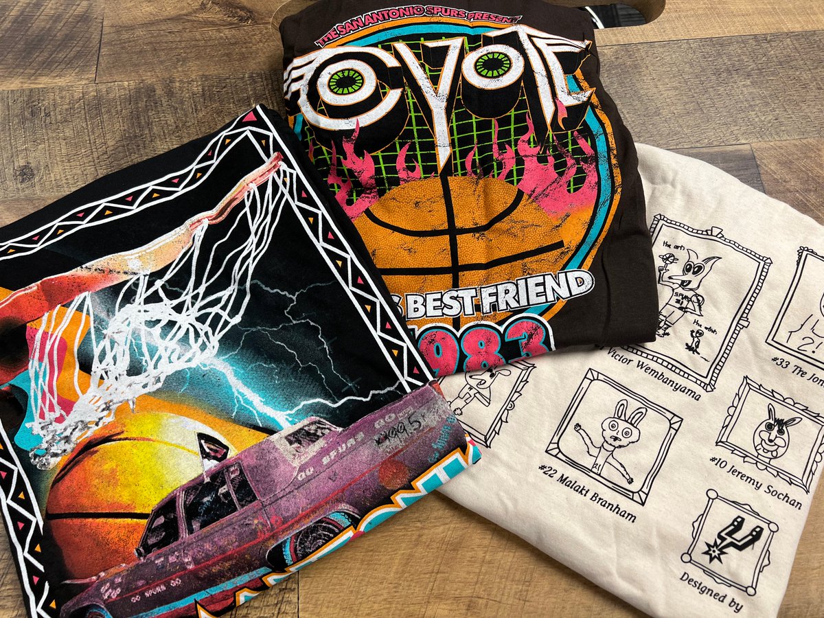 spurs's tweet image. 🏀 T-SHIRT BUNDLE GIVEAWAY! 🏀

To enter:
✔️ Repost 
✔️ Tag 2 friends in the replies

Winner will be selected and DMed on Monday Aug 26 at 12pm CT. Good luck!