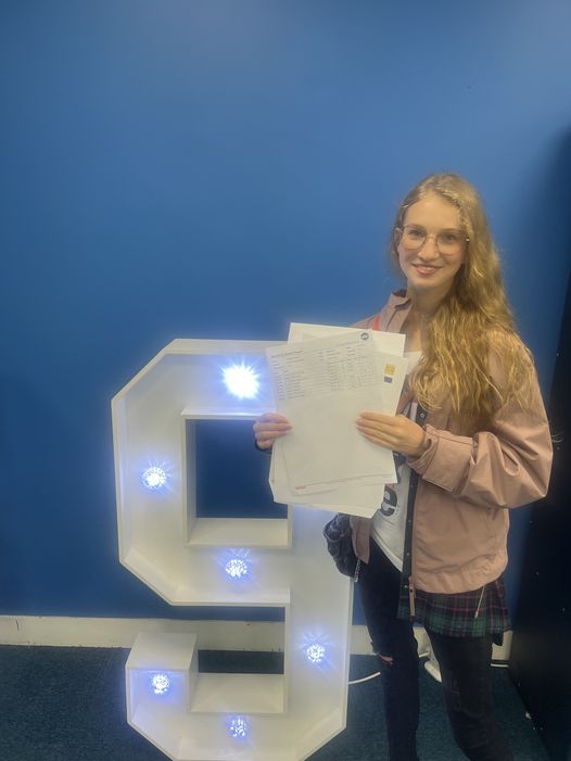 We are so proud of our amazing Viktoriia! Achieving 4 Grade 9s, a Grade 8, a Grade 7 and Grade 6 this is a fabulous set of results. Viktoriia is staying at the UTC to study Games Design - watch this space Games Design world!