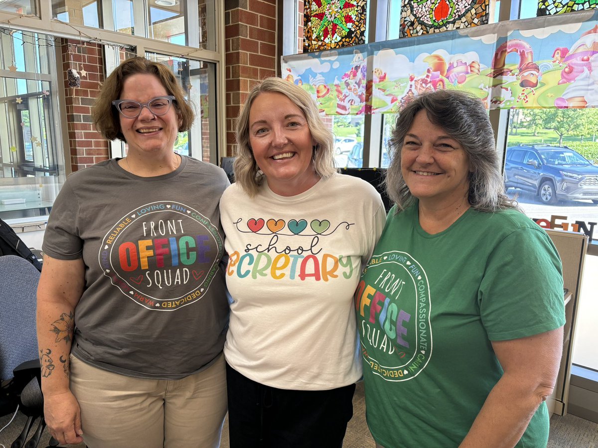 Shoutout to all of our office squads throughout the district!  Thanks for all of the work you have done throughout the summer to ensure our students are ready for the first day of school! #openingday2425