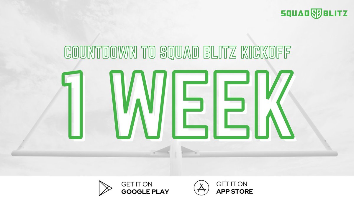 SquadBlitzApp's tweet photo. It’s going to be awesome to watch Week 0 this weekend! 🏈 Reminder: Week 1 kicks off one week from today! Create your league and start drafting now at https://t.co/GtgAYAXHJZ! 🚀 #SquadBlitz #FantasyFootball #CollegeFootball #CFF https://t.co/MvalVXzG26