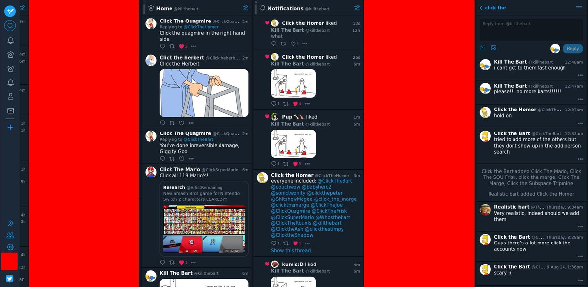 killthebart's tweet image. the perfect bart bashing setup