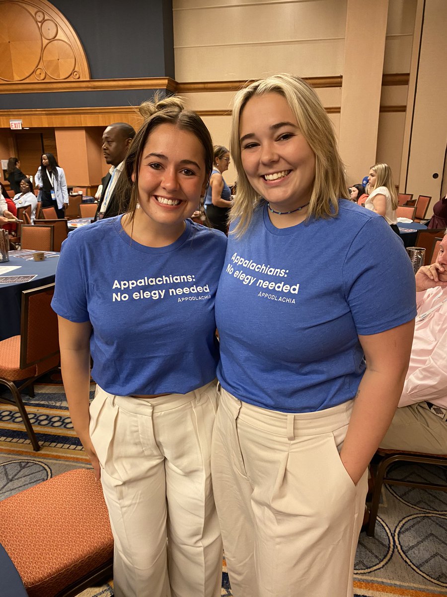 Brooke and Lillia are <a href="/GarrettDems/">GarrettCountyDems</a> who *know* Appalachia and know that leaders like <a href="/KamalaHarris/">Kamala Harris</a> and <a href="/Tim_Walz/">Tim Walz</a> are fighting for them! #NoElegyNeeded