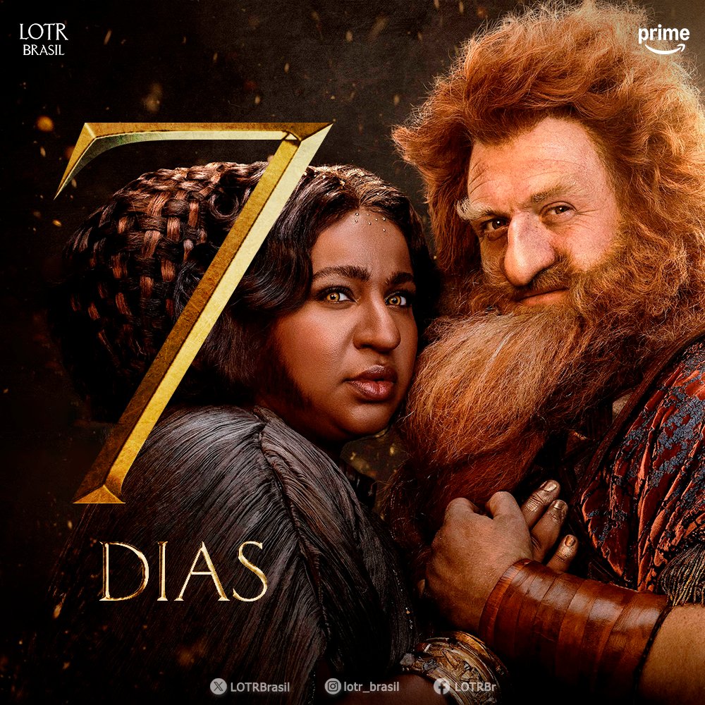 Faltam apenas 7 DIAS para a 2ª temporada de #TheRingsOfPower