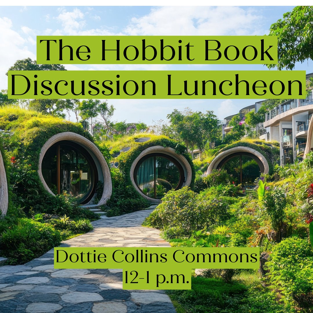 Join us this afternoon for a riveting book discussion on The Hobbit and enjoy a feast from a local food favorite, Taste of India! #welcometocollins #collinsllc #bookdiscussion #welcomeweek2024