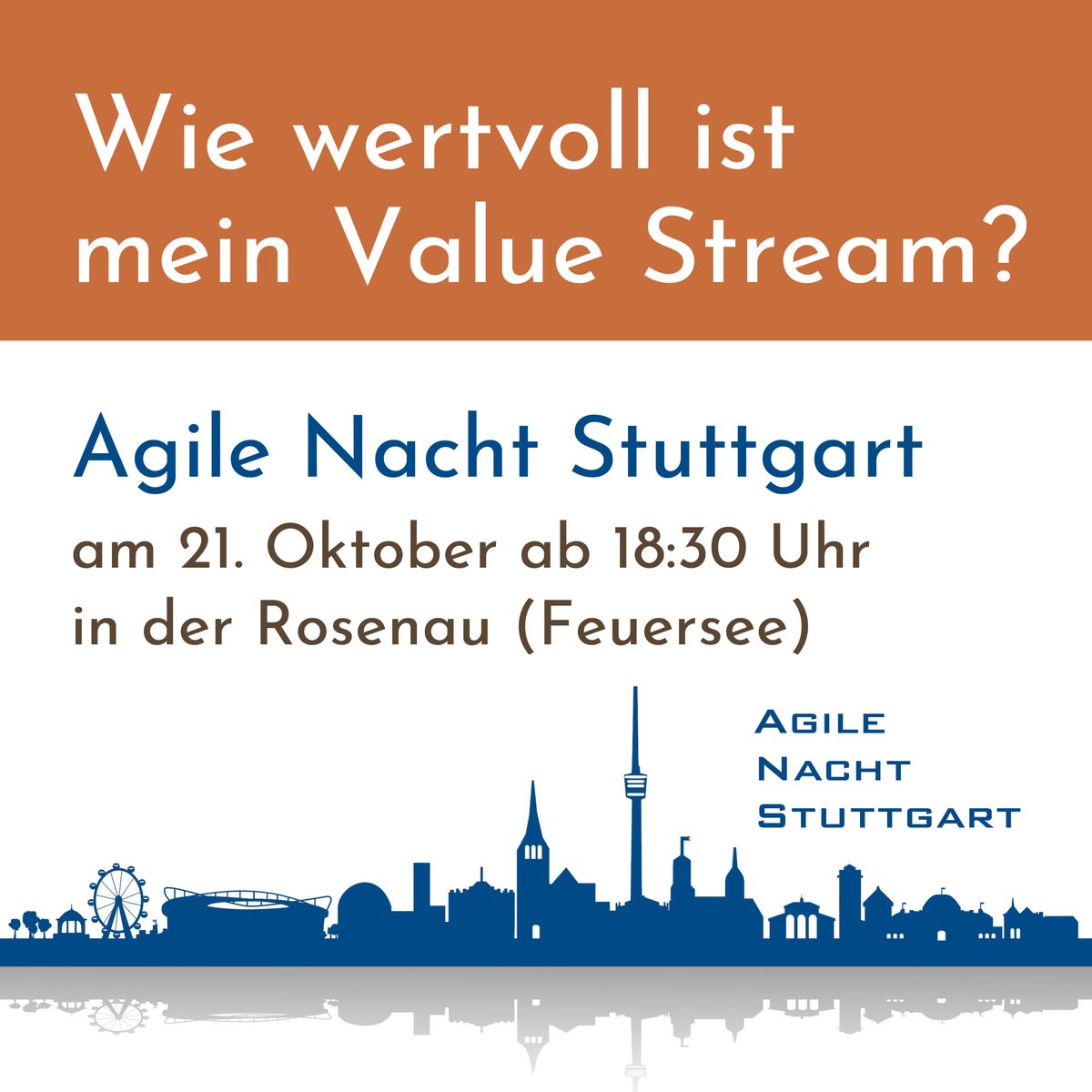 mITblick's tweet photo. Wie wertvoll ist mein Value Stream?
#AgileNachtStuttgart am 21.10.!

Wo entsteht Wert in unserer Organisation? Mittels Wertstromanalyse sollen Produktions- &amp; Dienstleistungsprozesse verbessert werden - wie das in der Praxis aussehen kann, erfahren wir am 21.10. in der Rosenau. https://t.co/d7H96FBahV