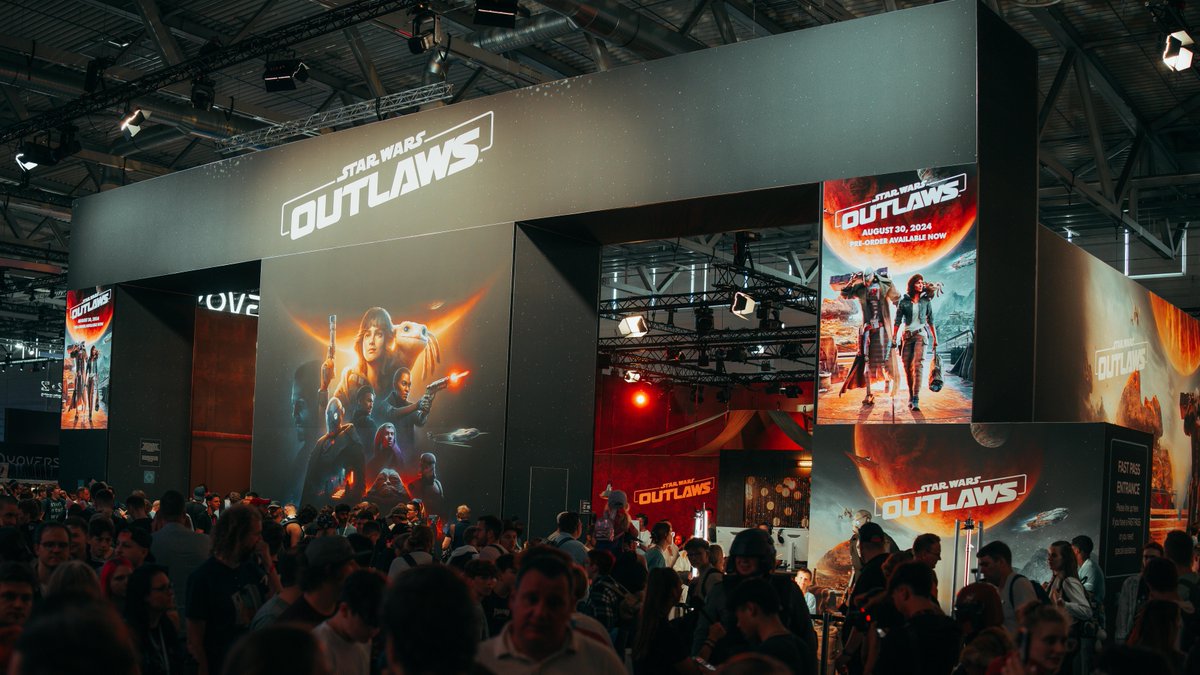 Hallo #Gamescom 👋 

Join us at Hall 6.1 for a closer look at #AssassinsCreedShadows, and get hands on with #StarWarsOutlaws 🎮
