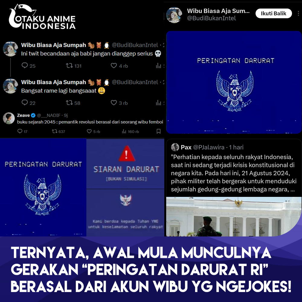 Otaku_Anime_Ind's tweet image. Ternyata wibulah yang menjadi pemantik revolusi!

Siapa sangka😲

Via BudiBukanIntel

#Otaku_Anime_Indonesia #Otaku_Corner #peringatandarurat #explore #explorepage #otaku #animeindo