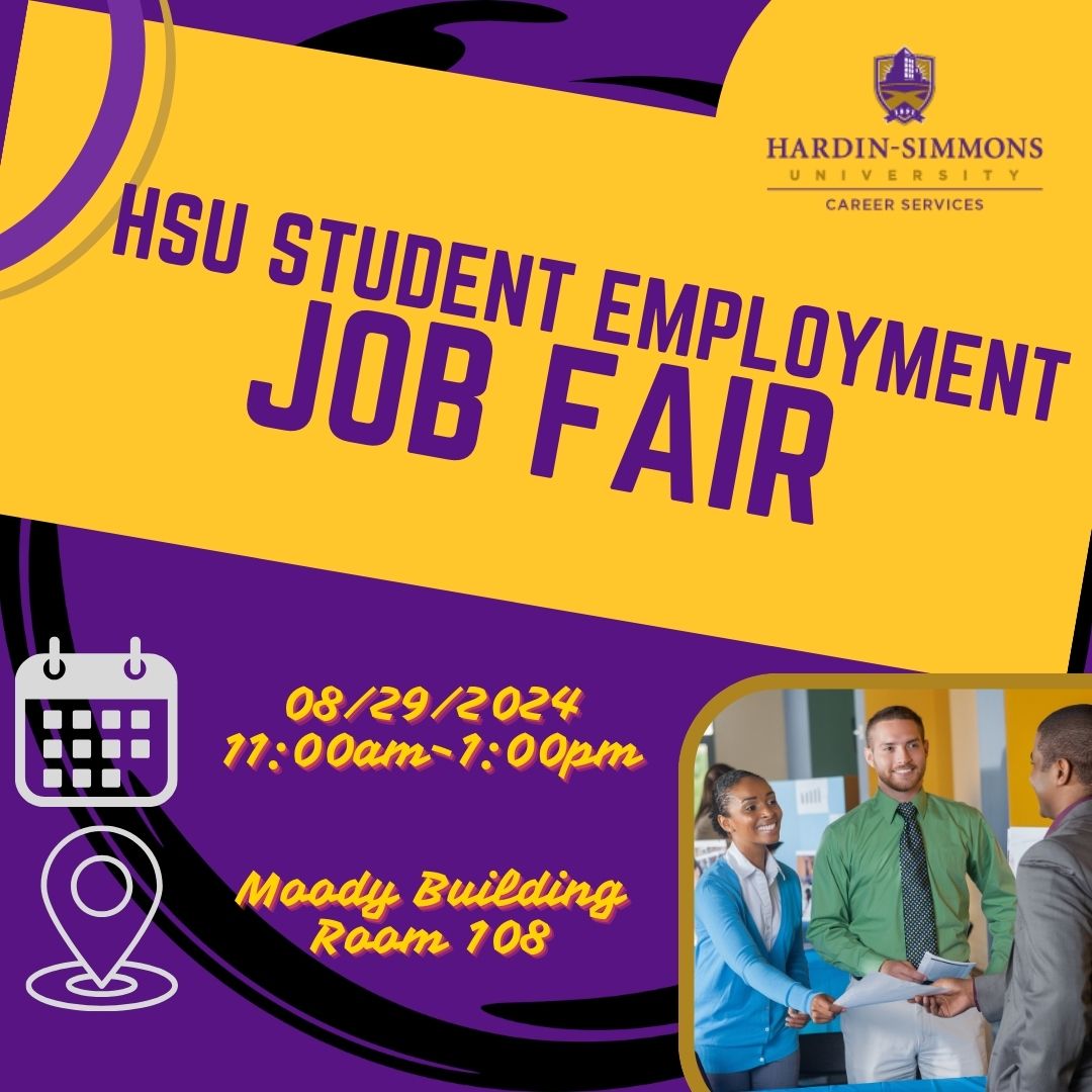 🎓 Need a job that fits your schedule? 🌟

Join us 8/29 at the Moody Building 
🕒 11a-1p | 📍 Moody-108

Find flexible on-campus jobs and build your resume. 
Don’t forget your resume &amp; dress to impress! 
#CampusJobs #StudentEmployment #Passion2Purpose