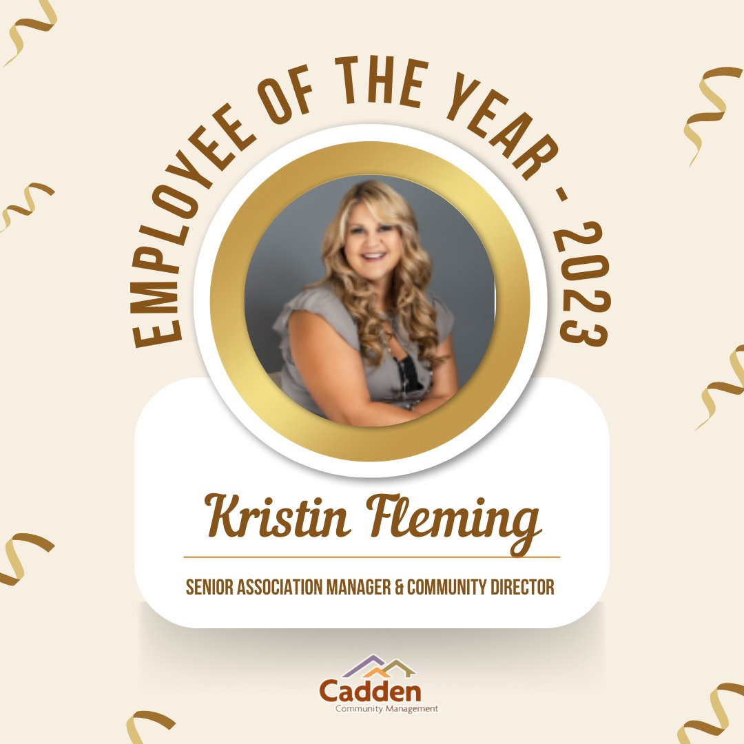 CaddenAZ's tweet photo. 🌟 Congratulations to Kristin Fleming! 🌟

We are thrilled to honor Kristin Fleming as our 2023 Employee of the Year! Thank you, Kristin, for going above and beyond. You inspire us all! 🌟👏✨ https://t.co/LzmXEyCfza