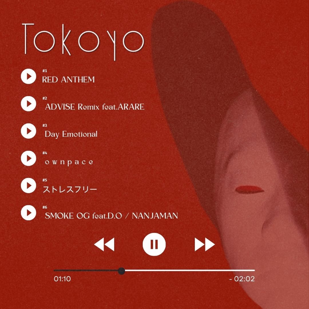 今夜の一曲目は・・💿 Red EyeのNEW EP「#TOKOYO」から RED ANTHEM