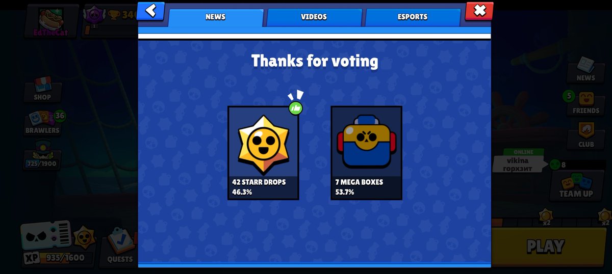 Edthecat112633's tweet photo. Everyone plz vote for starr drops to make it 50/50 #BoxVsDrops #Giveaway https://t.co/GthgQtMv5c