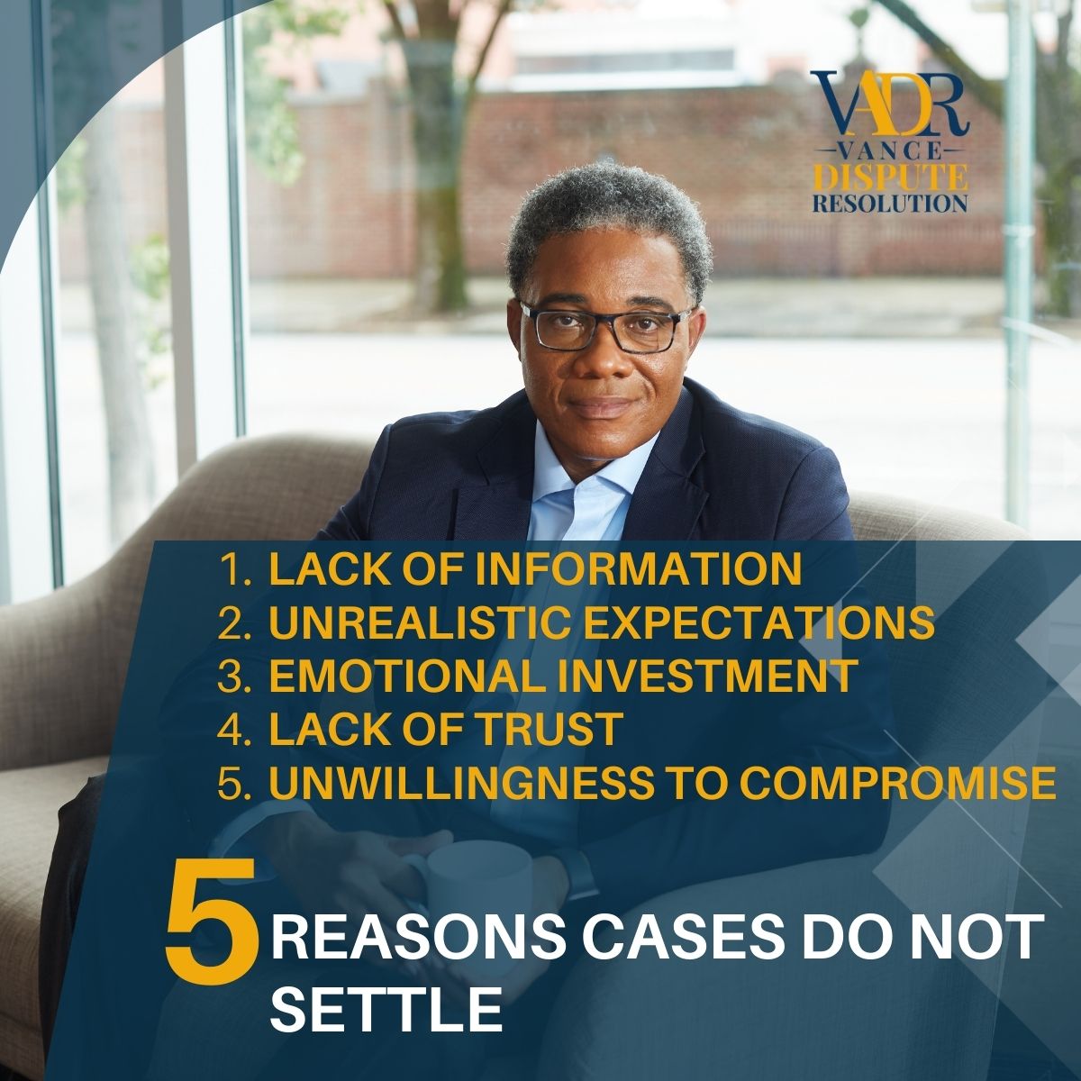 This is a friendly reminder of key reasons cases often fail to settle. Ensure your case is truly ripe for mediation and you're prepared to resolve your dispute effectively. Success in mediation requires readiness and a willingness to engage collaboratively!