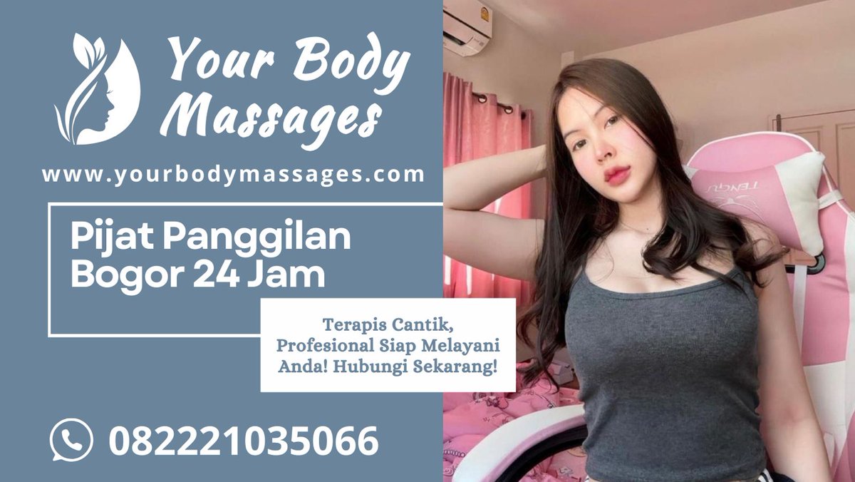 yourbodymsg's tweet photo. "10 Tempat Massage Terbaik di Bogor untuk Relaksasi Maksimal! Dari Chocolaspa Bogor dengan aroma cokelat hingga Riraksu Spa dengan teknik Jepang. oasis relaksasi sesuai preferensi Anda di tengah kesibukan Bogor! https://t.co/P4CMRKUGpR #MassageBogor #RelaksasiMaksimal #OasisSpa" https://t.co/Xl2DM01eOF