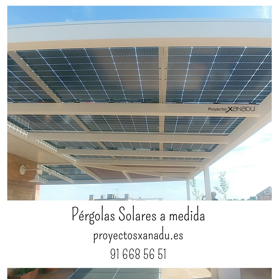 MONTAJESX's tweet photo. Pérgolas solares a medida , llámanos para más información al 916685651 o entra en nuestra web https://t.co/qqzHctN7ju

#proyectosxanadu #pergolasolar #pergolasamedida #pergolasenmadrid #pergolasenlasrozas https://t.co/XTGqkOUmgt