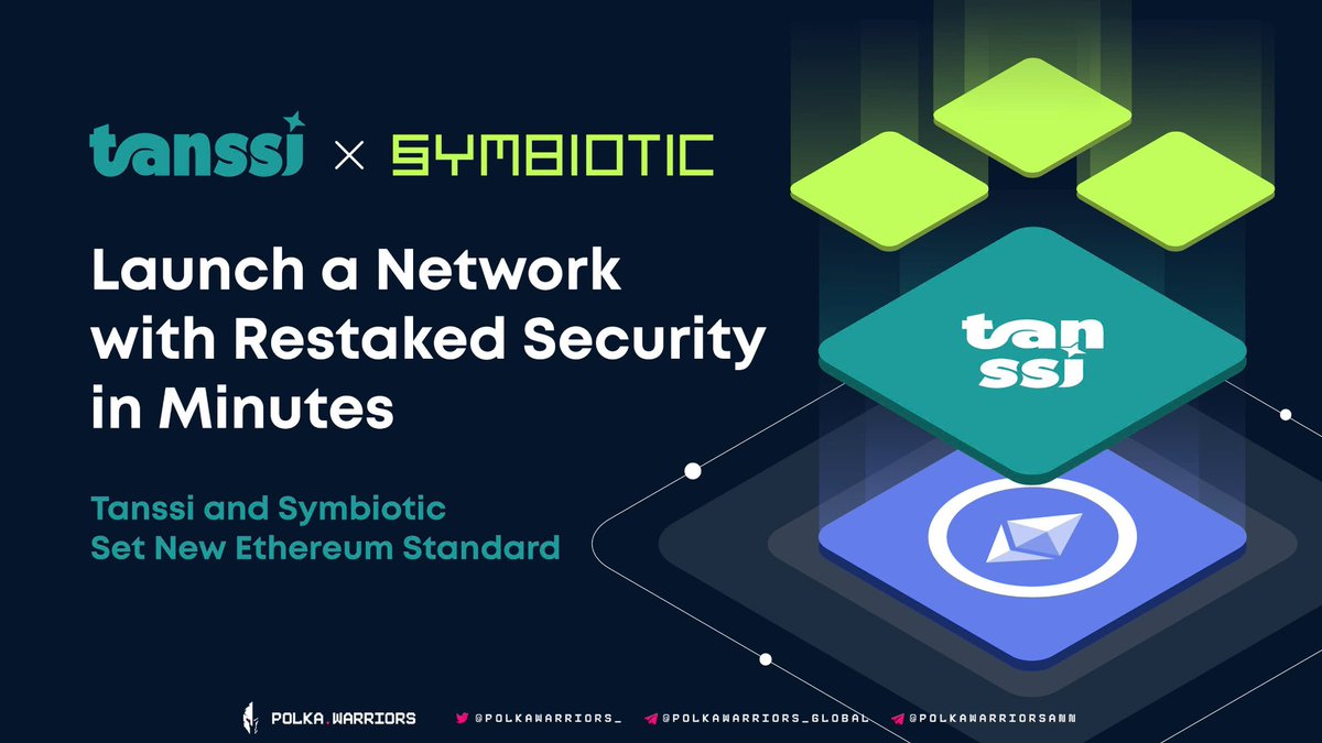 Outstanding teams collaborate effectively! 

<a href="/TanssiNetwork/">Tanssi</a> is extending blockchain infrastructure to Ethereum, enabling developers to deploy decentralized networks (AVSs) within minutes. 

The collaboration with <a href="/symbioticfi/">Symbiotic</a> will boost decentralization &amp; accelerate deployment.