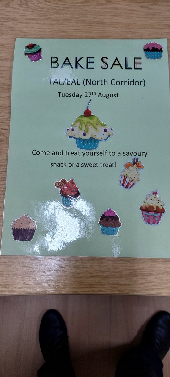 Come and treat yourself to something naughty 🍪🍩🍰🧁🎂 Theatre Admissions Lounge opposite outpatients is having a cake sale on Tuesday 27th Aug 🤗