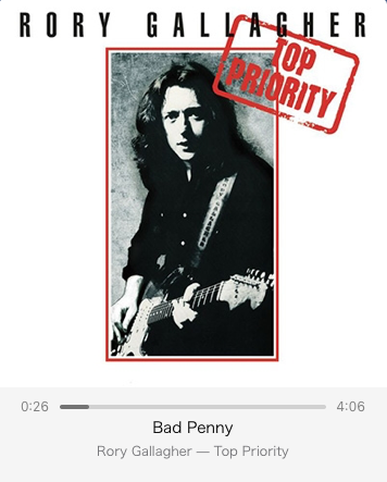 HosonoShotgun's tweet image. #NowPlaying1979 
#RoryGallagher 
#TopPriority