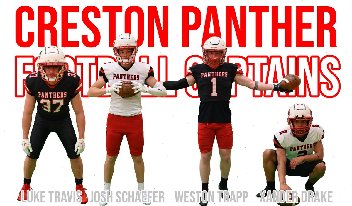 Congratulations to our 2024 Football Captains
Luke Travis
Josh Schaefer
Weston Trapp
Xander Drake