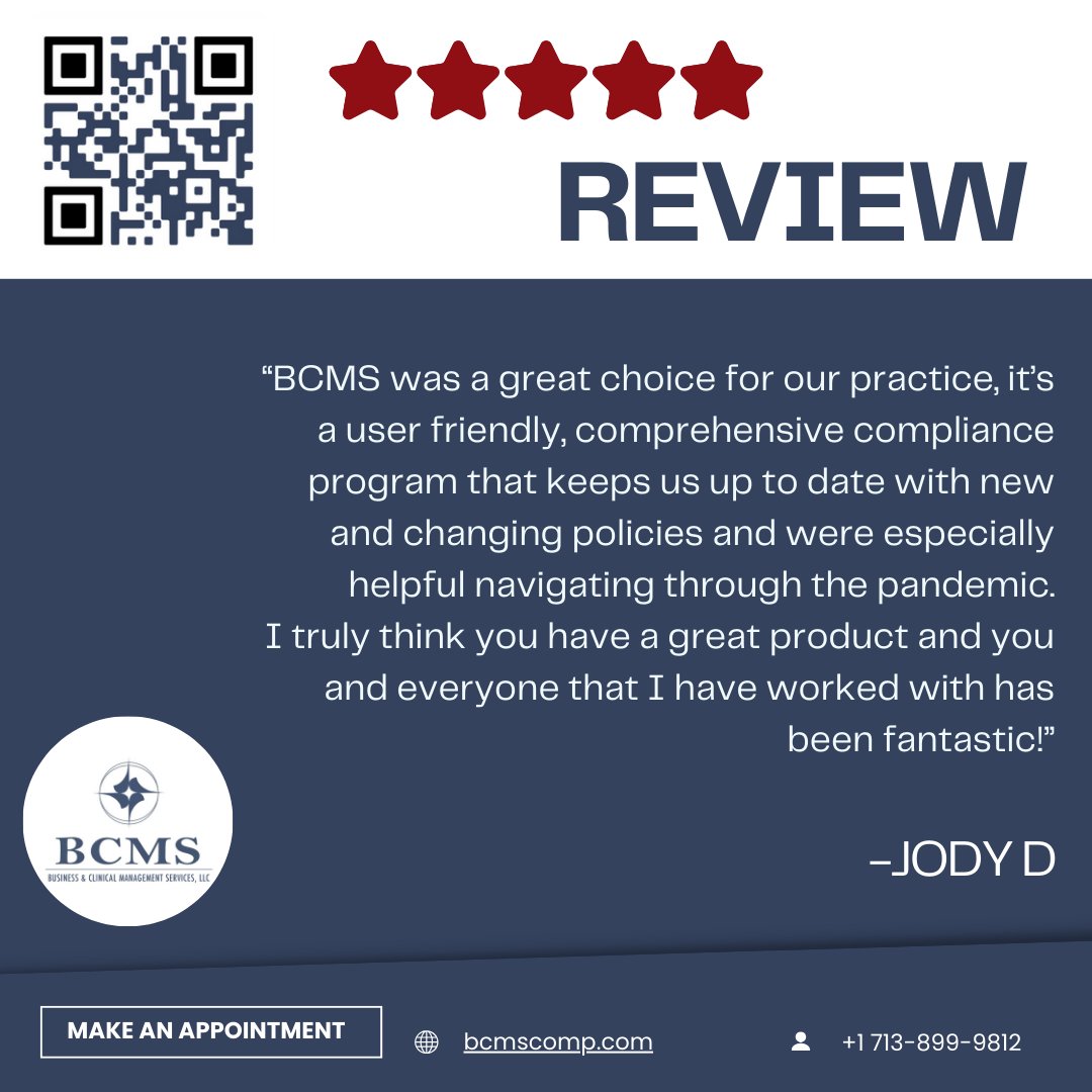 Business & Clinical Management Services, LLC (@bcmscomp) on Twitter photo Inundated with audits and paperwork? Don't hesitate to get in touch with us today. We're here to help streamline the process and support you every step of the way.
Business & Clinical Management Services
📲 (713) 899-9812
✉️ nevinsa@bcmscomp.com
🌐bcmscomp.com Inundated with audits and paperwork? Don't hesitate to get in touch with us today. We're here to help streamline the process and support you every step of the way.
Business & Clinical Management Services
📲 (713) 899-9812
✉️ nevinsa@bcmscomp.com
🌐bcmscomp.com