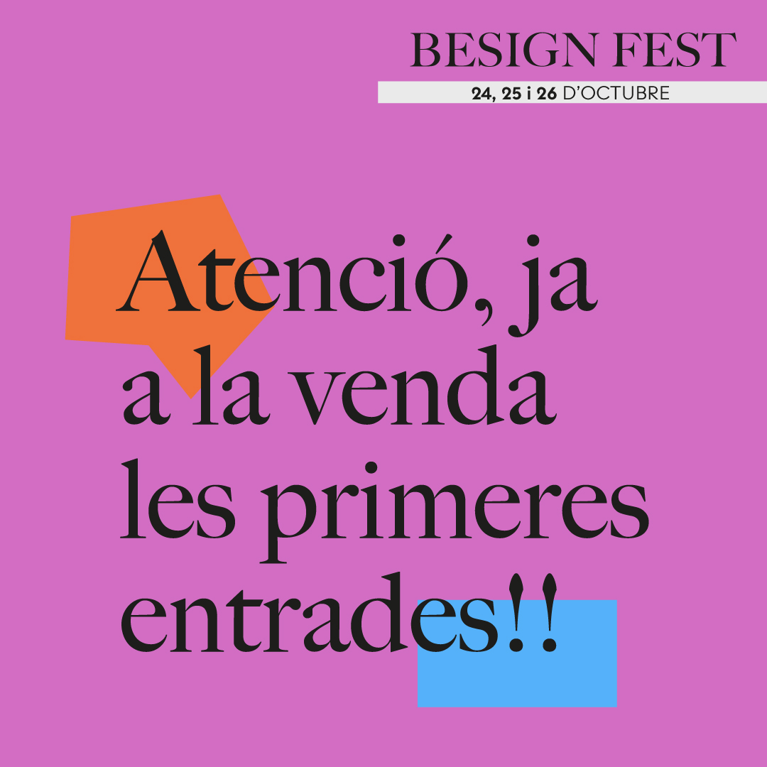 📢🍋Vam dir que no us anàvem a fer esperar molt i... ací les teniu! Ja disponibles les entrades EARLY BIRD 🧃

Entra en 🌐💻 besignfest.com i aprofita el preu reduït per a les conferències de la 5a edició del #besignFest

➡️ 24, 25 i 26 OCT 🍊 Castelló de la Plana

#LXP