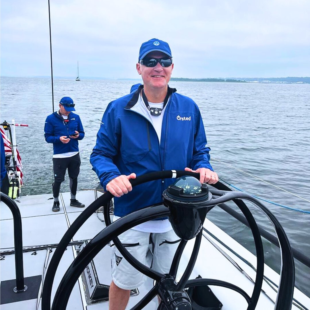 Had a great time joining the Ida Lewis Distance Race this weekend, sailing for 18 hours up the RI shoreline. We went past the #BlockIslandWindFarm, spotted two #offshorewind vessels hard at work, and took the trophy for best elapsed time! #sailing #marine
us.orsted.com/our-impact/sup…