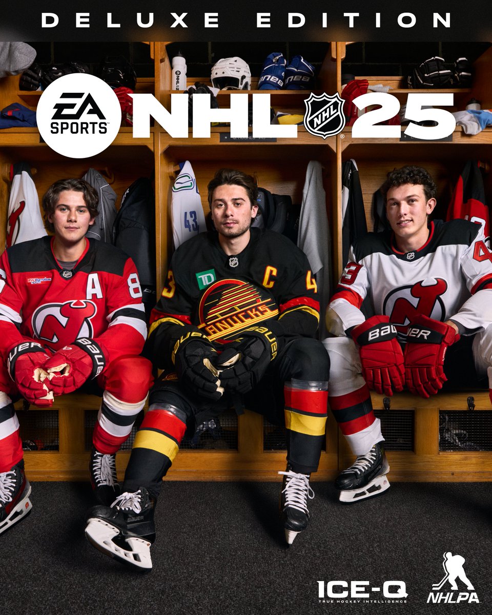 Canucks's tweet photo. Quinn Hughes: Captain, Canuck, Cover Star 🤩

@EASportsNHL | #NHL25 https://t.co/hrcGGsZSAn